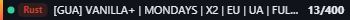 Small server banner
